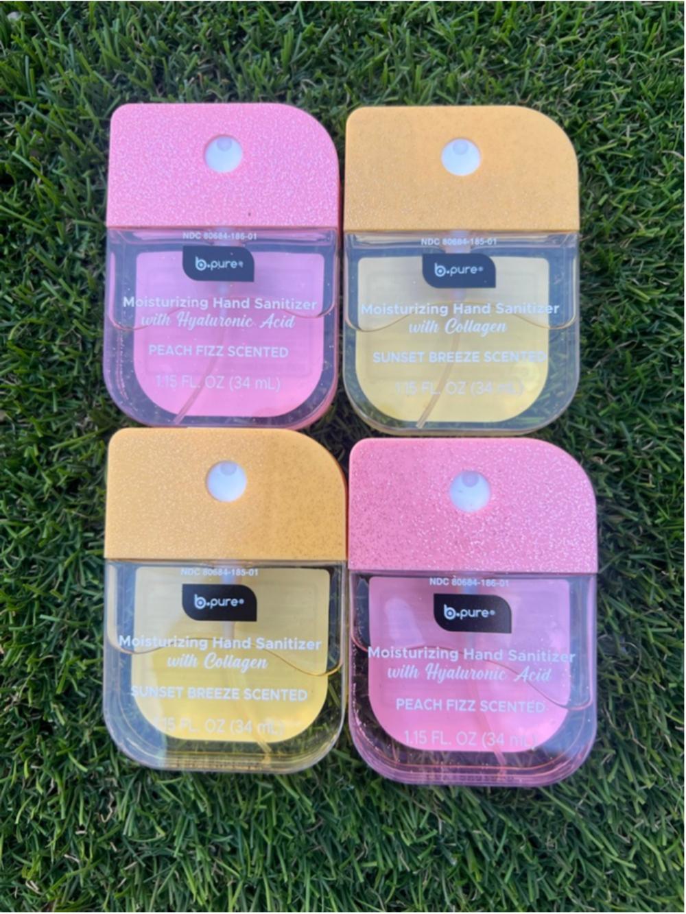 NEW BUNDLE LIMITED EDITION b.pure sunset/Peach Moisturizing Hand Sanitizer Set